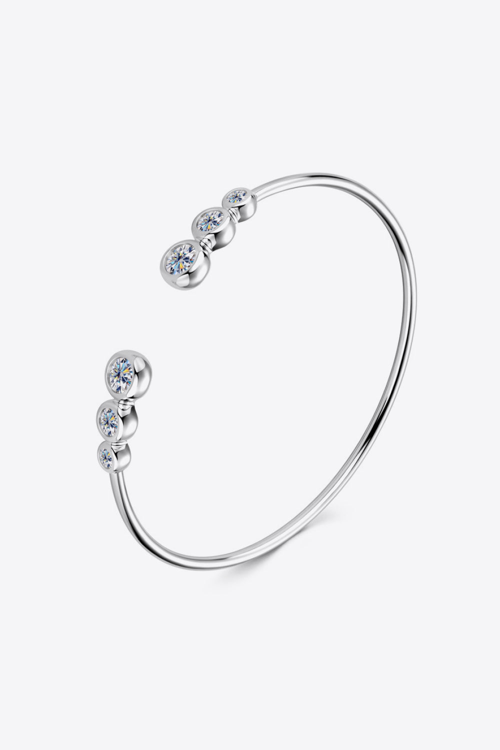 1.8 carat moissanite 925 sterling silver bracelet