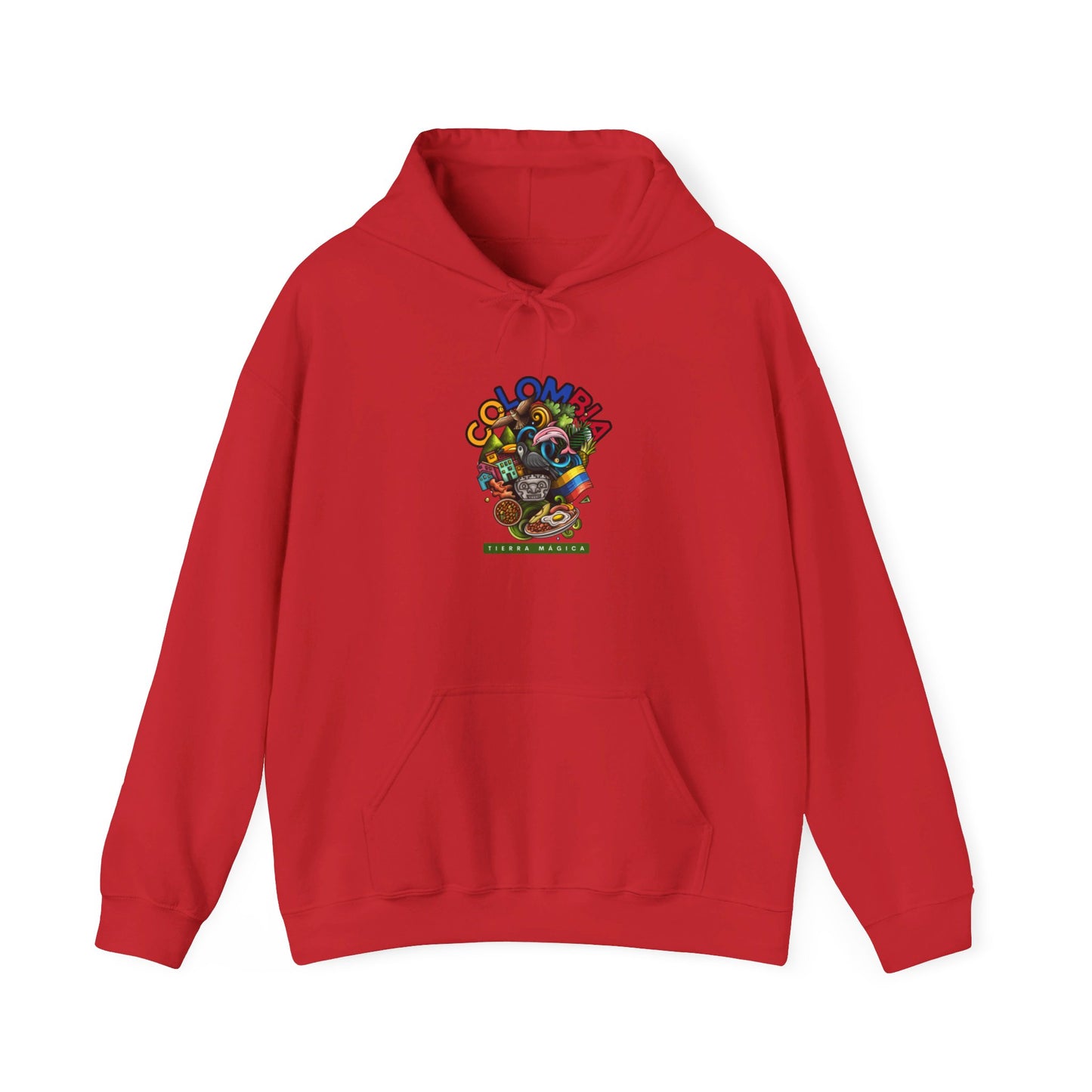 Kay chimba colombia unisex heavy blend™ hooded sweatshirt - red / s - hoodie