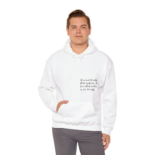 Kay chimba love sees unisex heavy blend™ hooded sweatshirt - white / s - hoodie