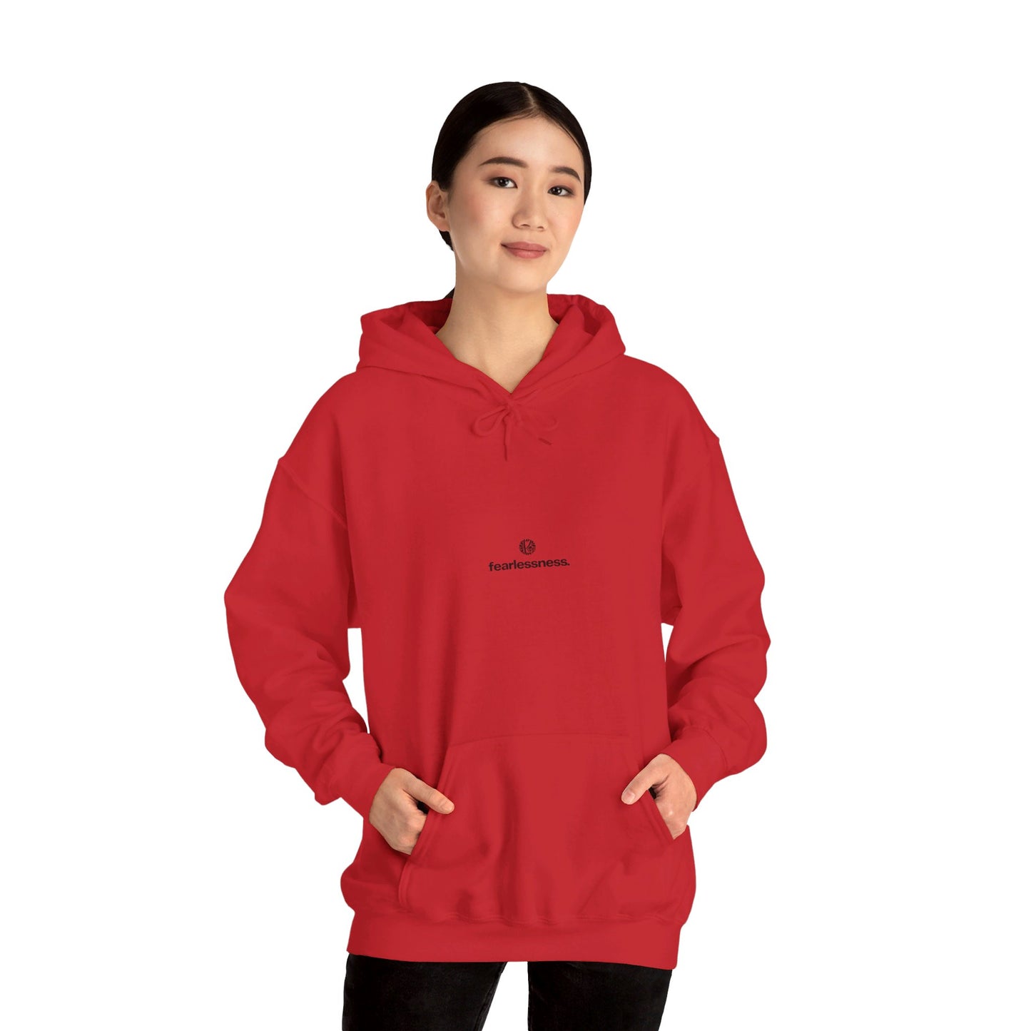 Kay chimba fearlessness unisex heavy blend™ hooded sweatshirt - red / s - hoodie