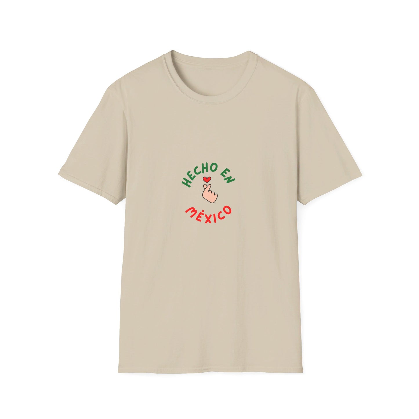 Kay chimba hecho in méxico unisex softstyle t-shirt - sand / s