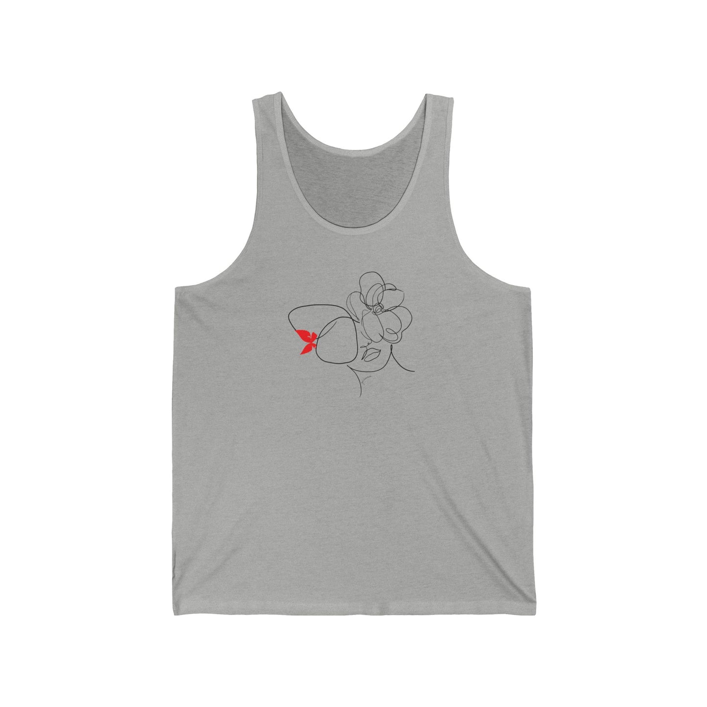 Red Bow Girl Tank Top