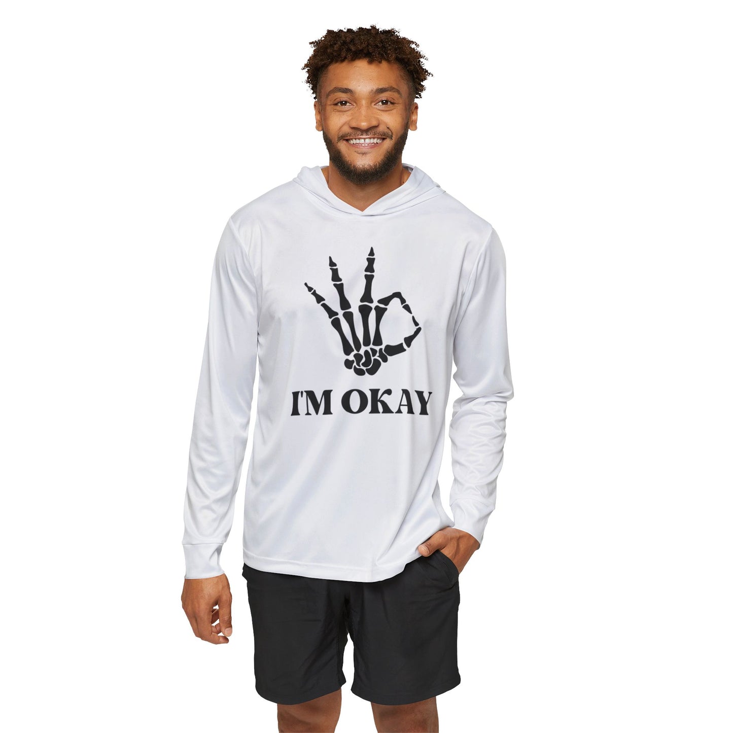 Kay chimba i’m okay men’s sports warmup hoodie (aop) - l - all over prints