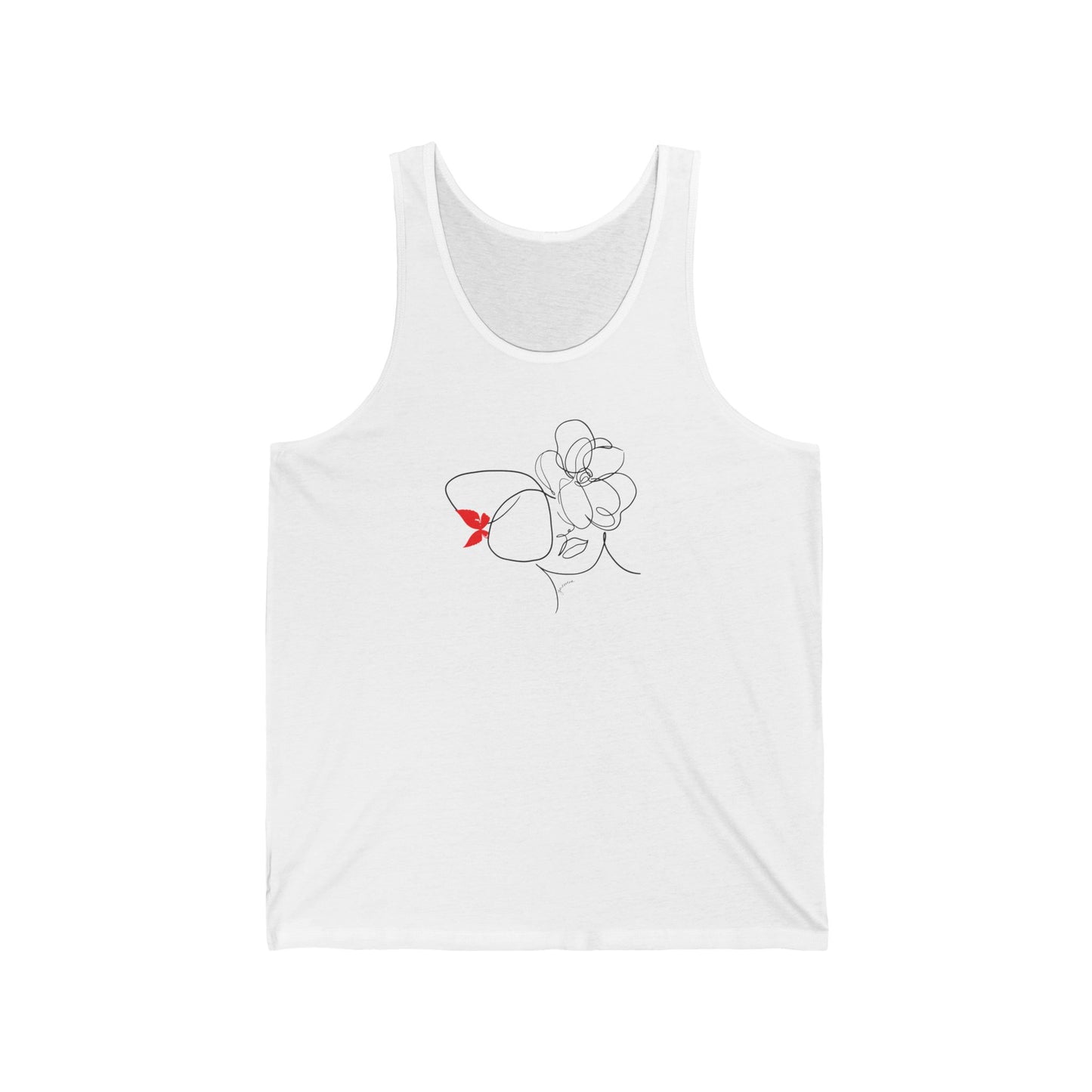 Red Bow Girl Tank Top