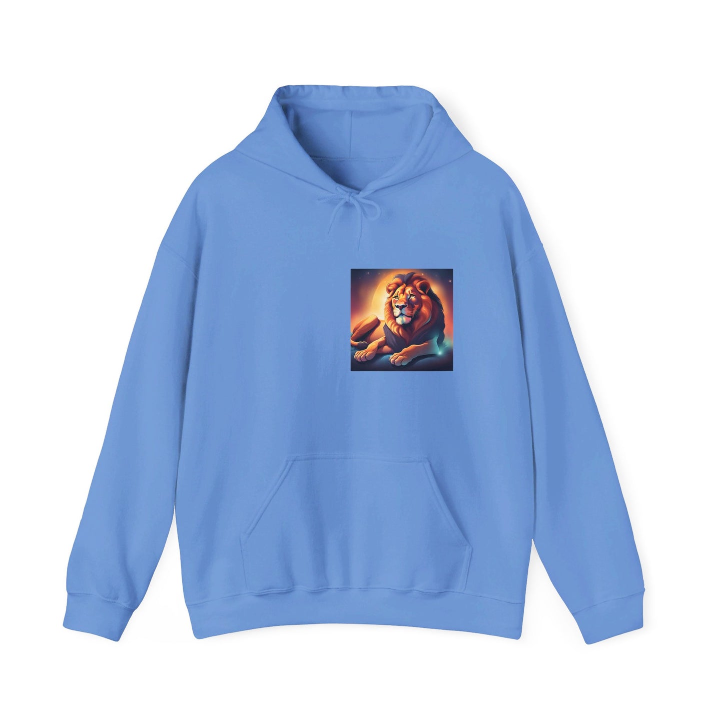 Kay chimba leon the lion unisex heavy blend™ hooded sweatshirt - carolina blue / s - hoodie