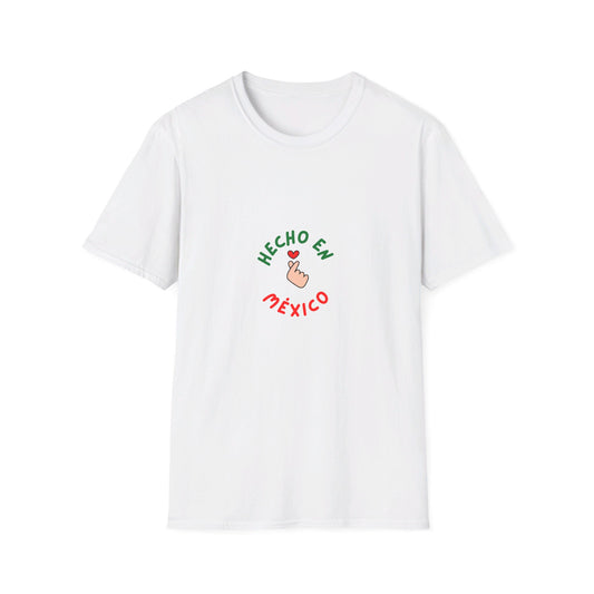 Kay chimba hecho in méxico unisex softstyle t-shirt - white / s