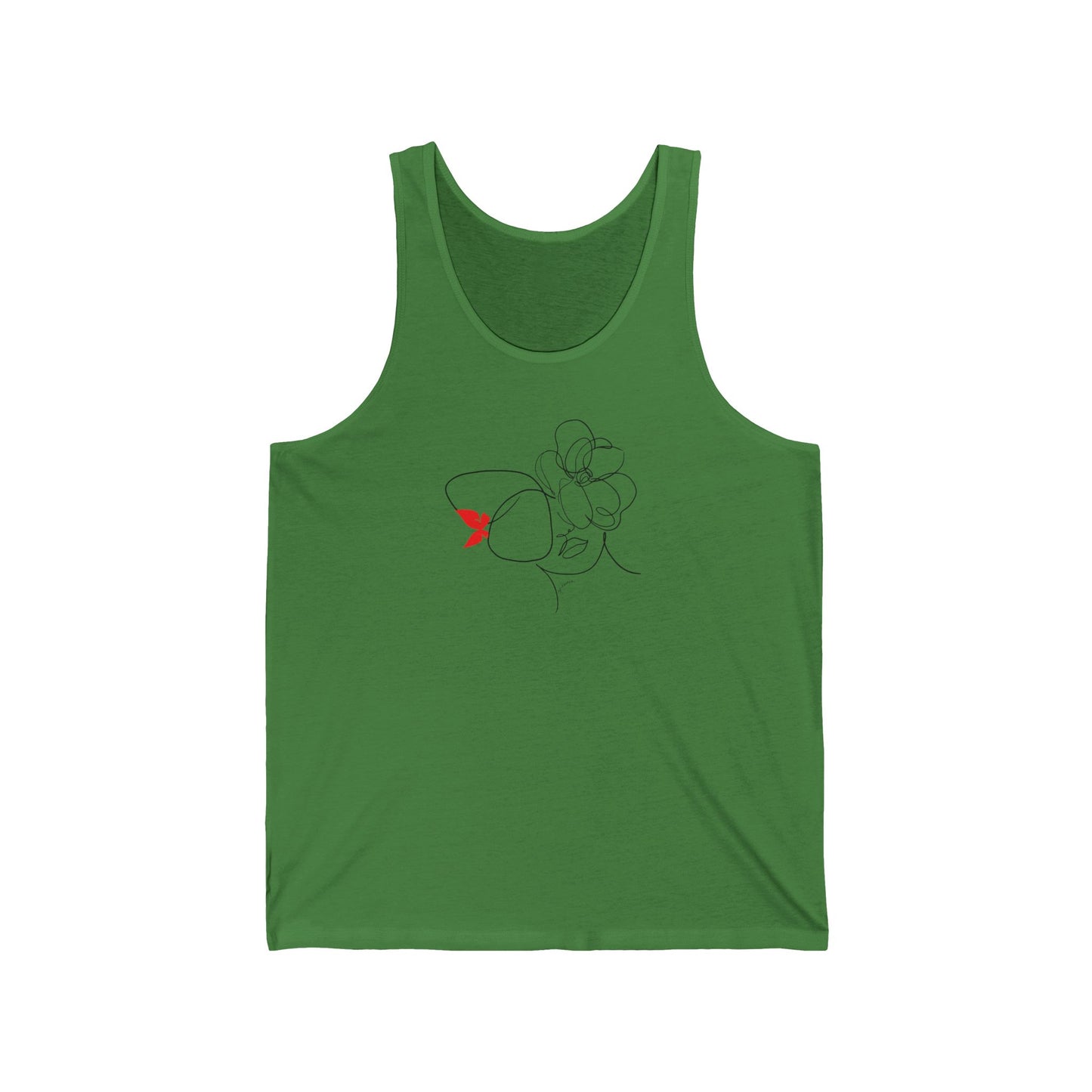 Red Bow Girl Tank Top