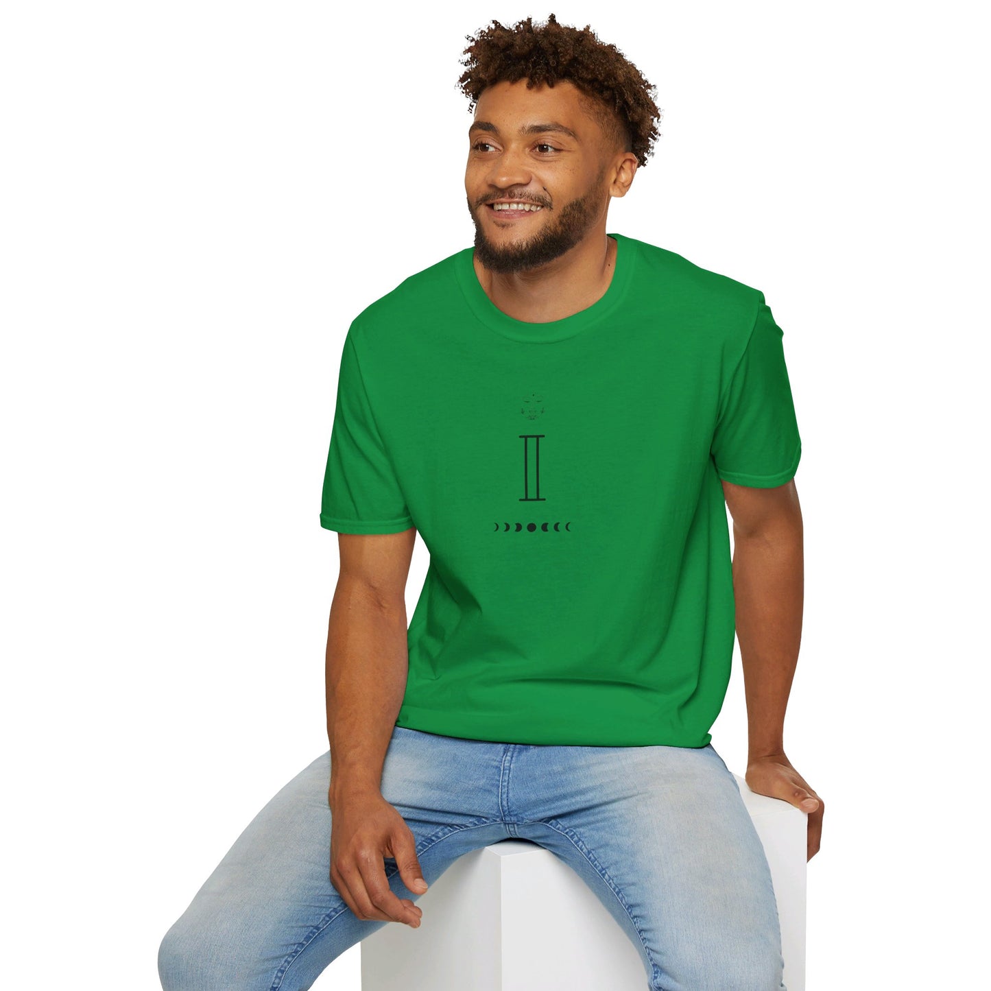 Kay chimba equanimity unisex softstyle t-shirt - s / irish green