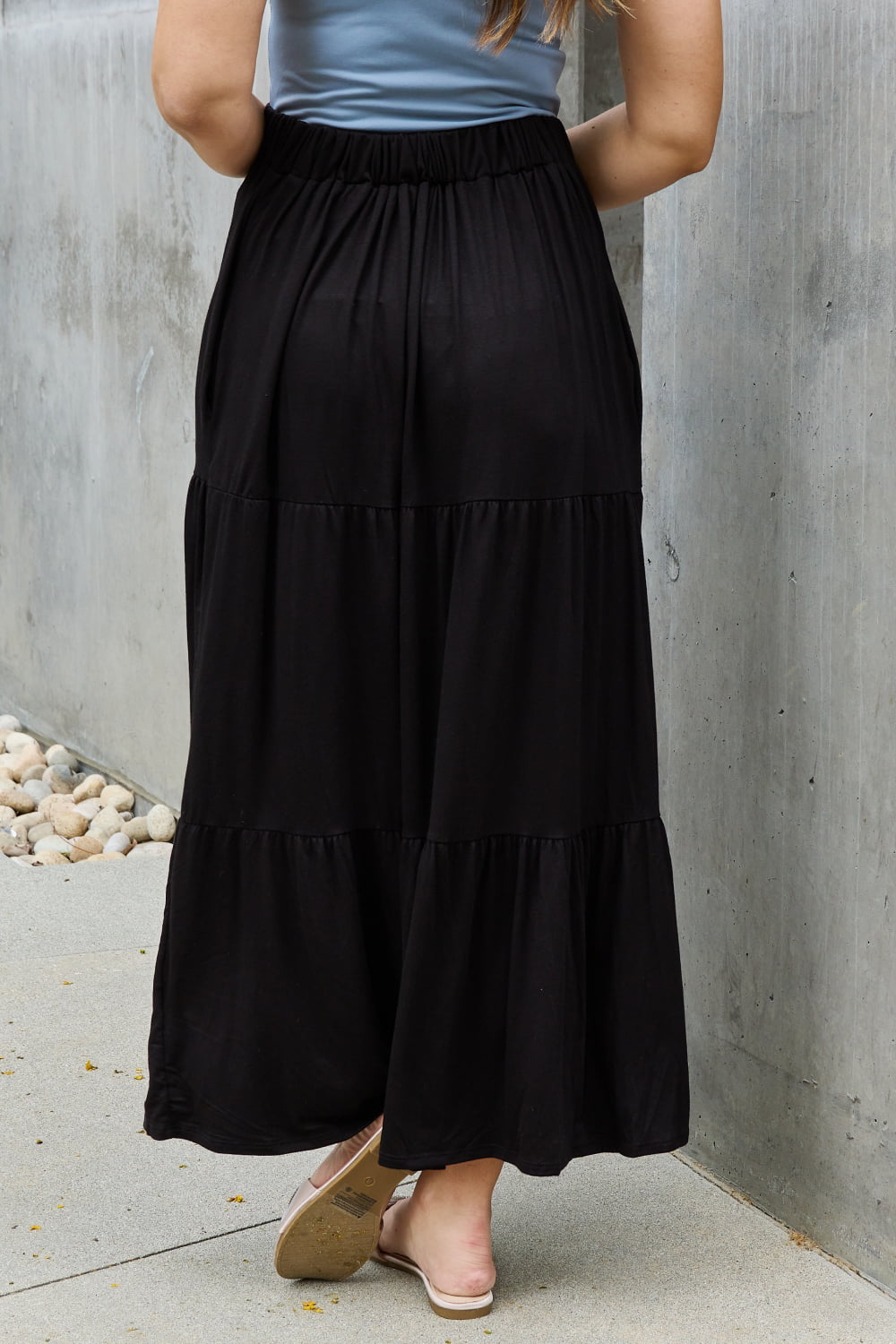 Heimish so easy full size solid maxi skirt