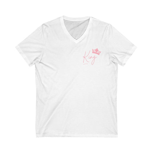 Kay chimba king unisex jersey short sleeve v-neck tee - s / white - v-neck