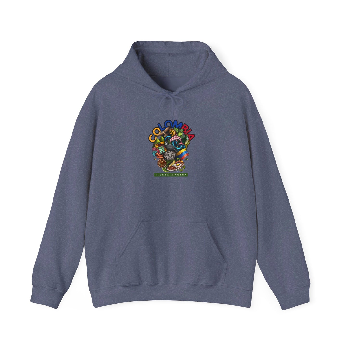 Kay chimba colombia unisex heavy blend™ hooded sweatshirt - heather navy / s - hoodie