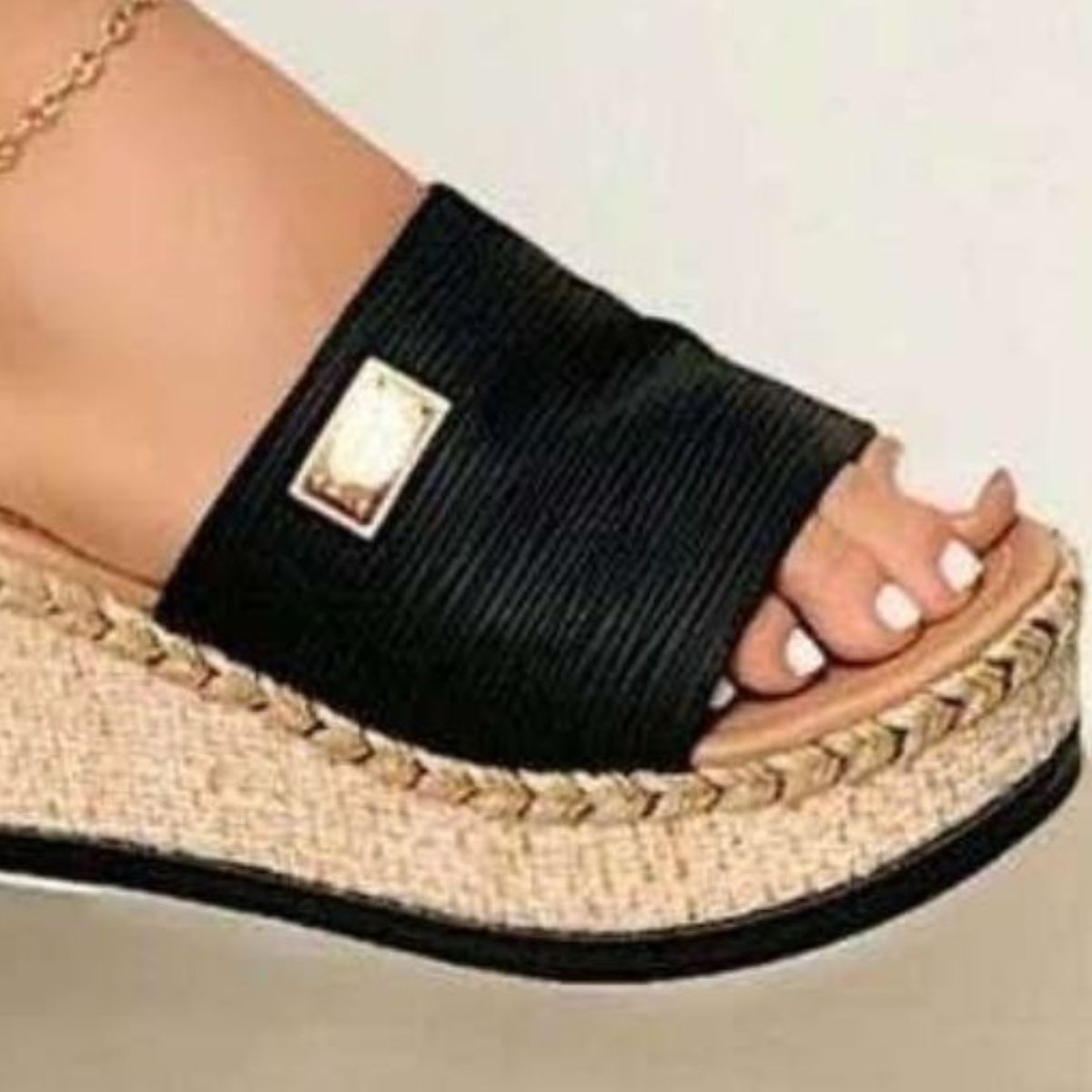 Pu leather open toe sandals