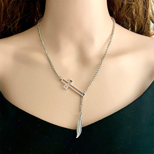 Cross chain necklace