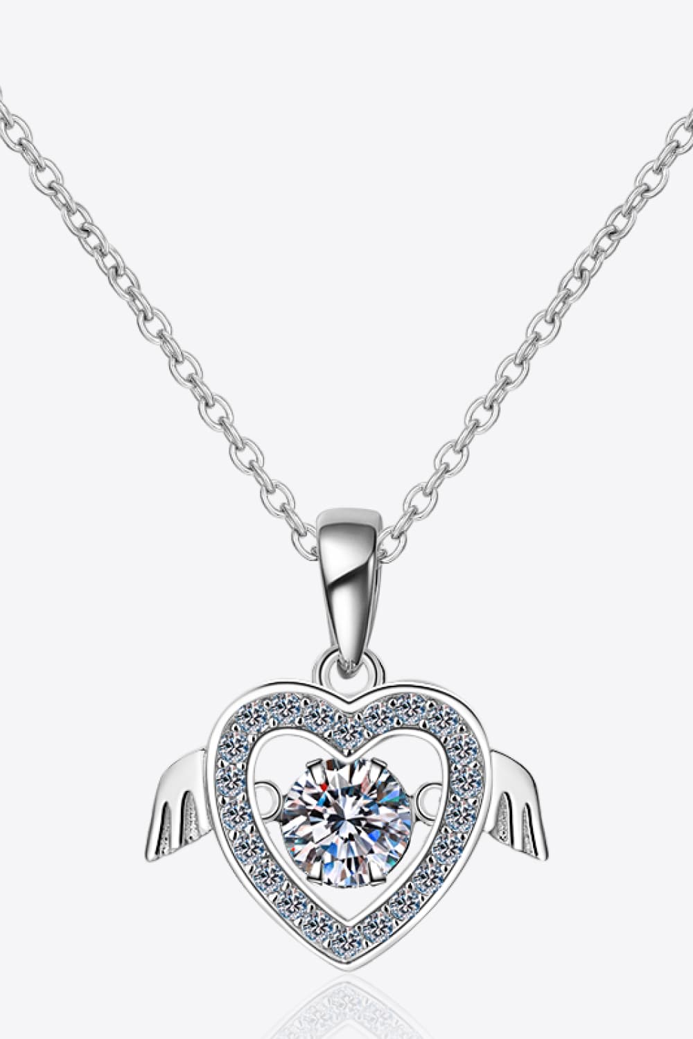 Moissanite 925 sterling silver necklace - one size