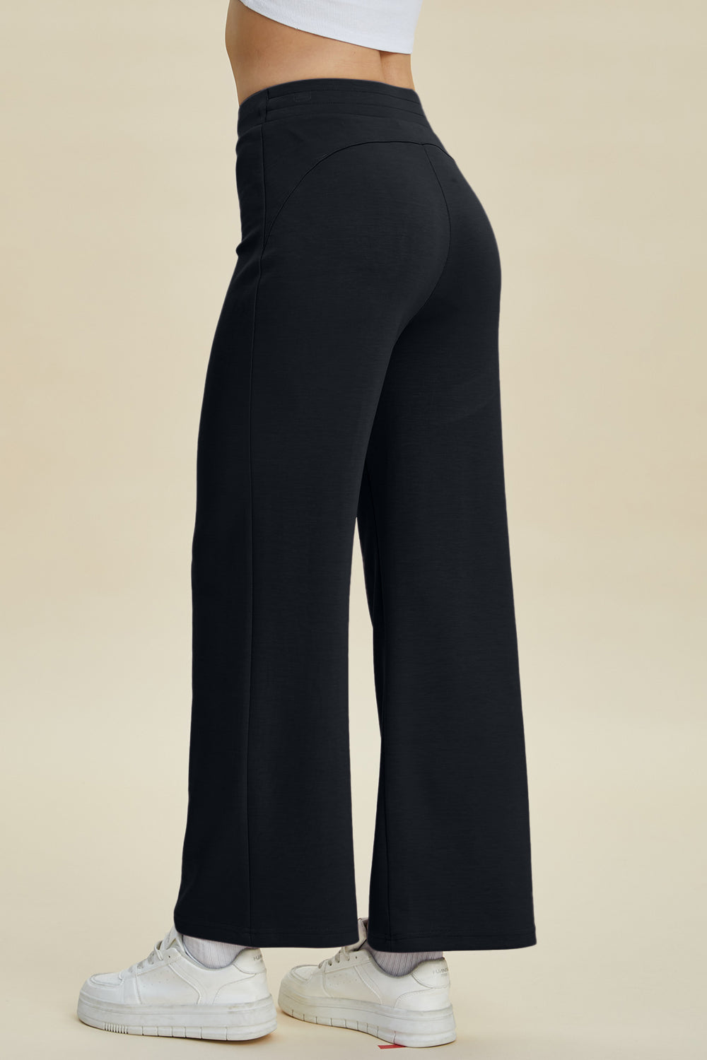 Basic bae full size air scuba drawstring wide leg pants