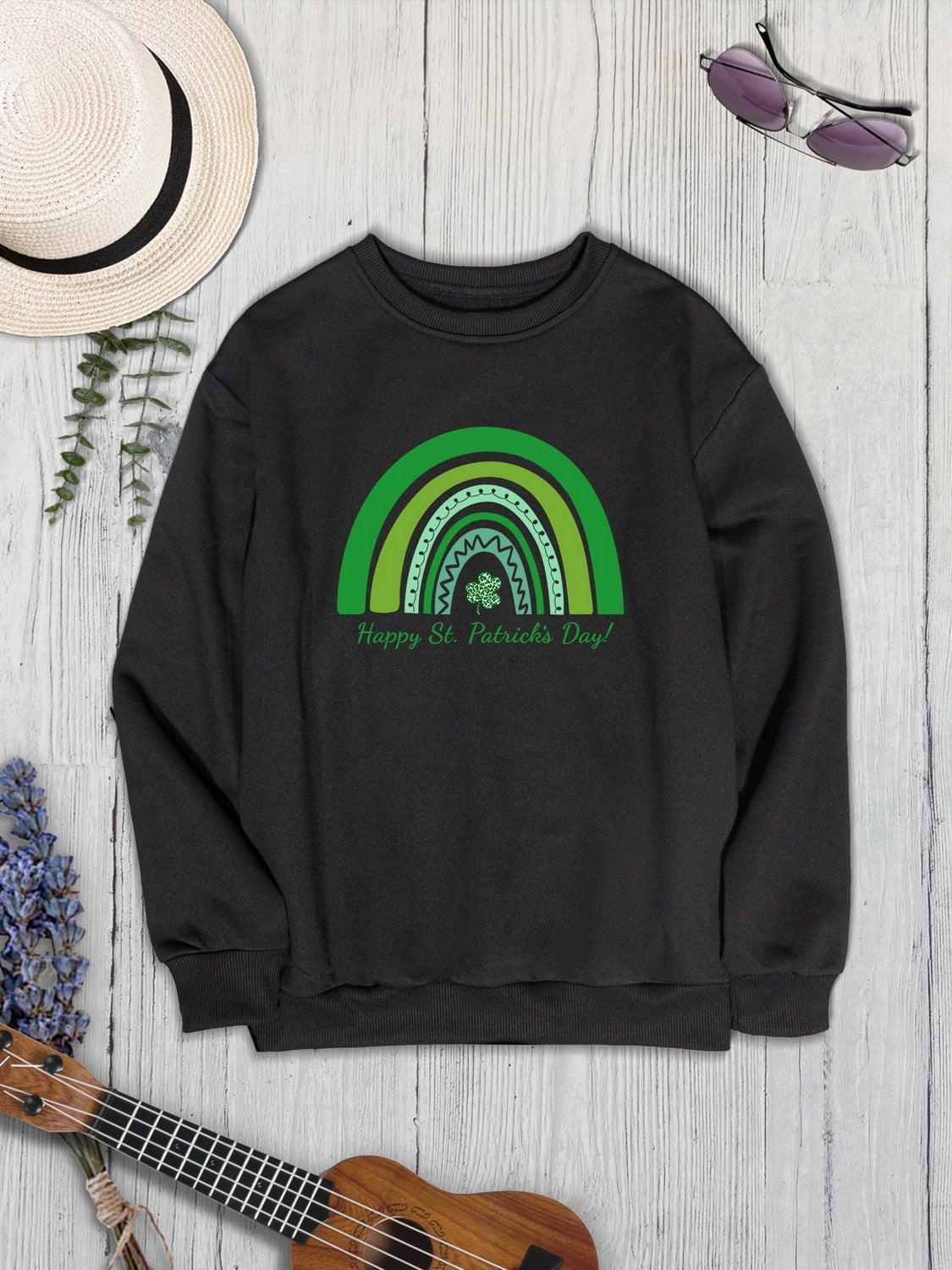 Happy st. Patrick’s day round neck sweatshirt