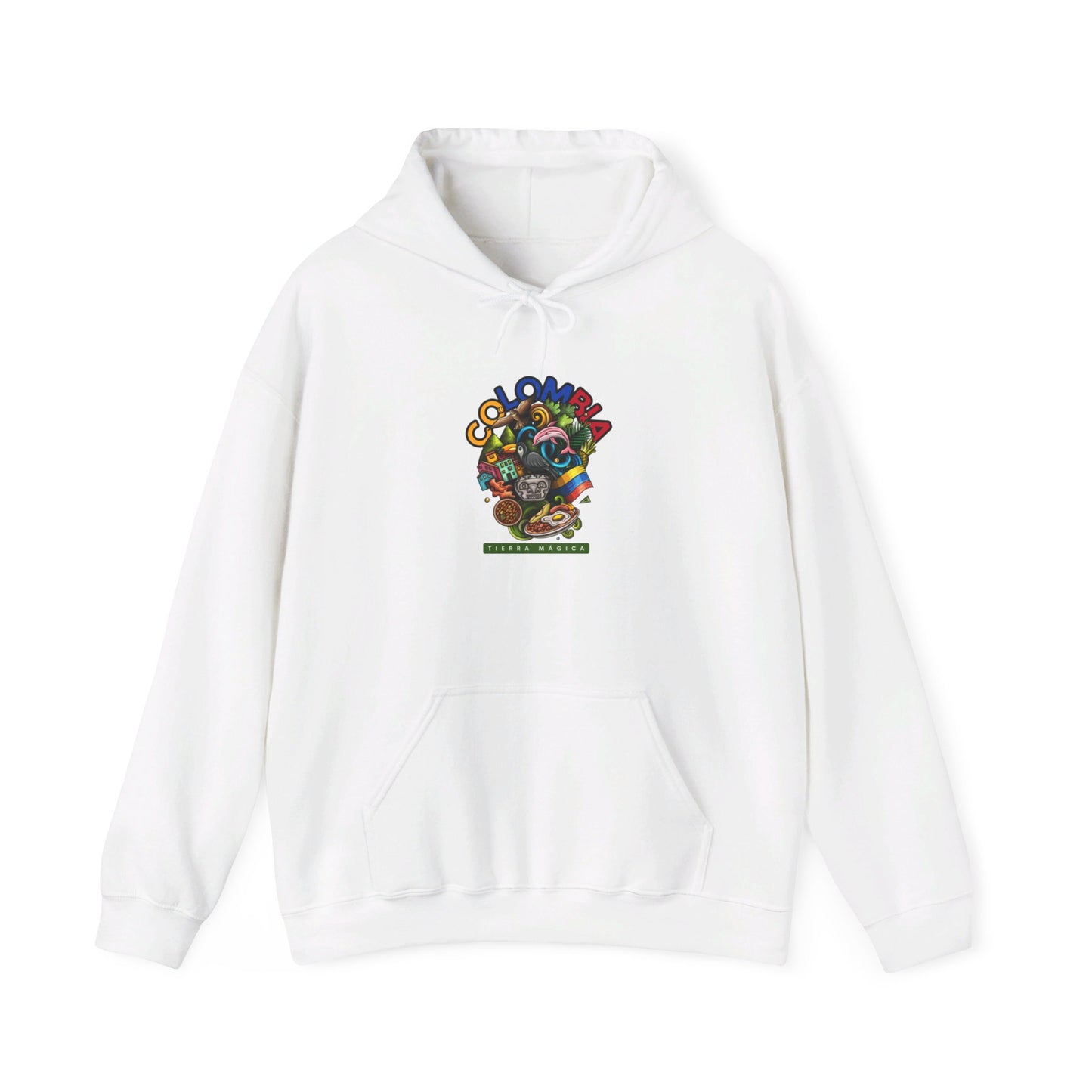 Kay chimba colombia unisex heavy blend™ hooded sweatshirt - white / s - hoodie