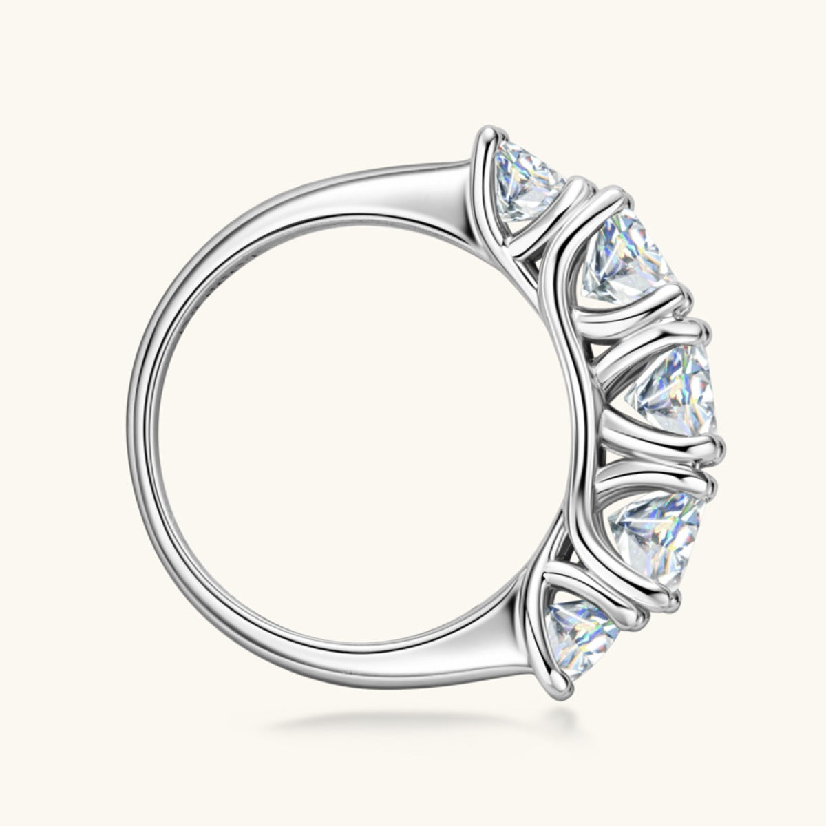 3.6 carat moissanite 925 sterling silver ring