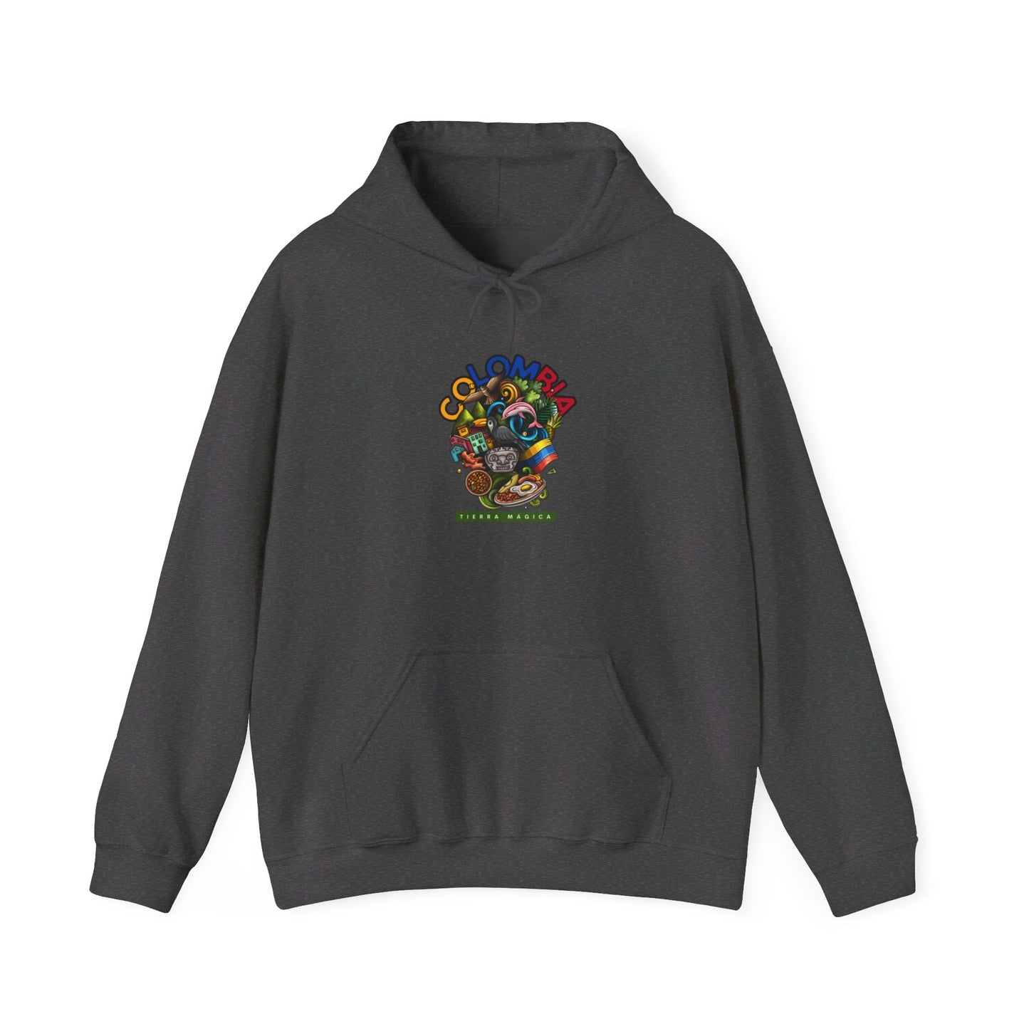 Kay chimba colombia unisex heavy blend™ hooded sweatshirt - dark heather / s - hoodie