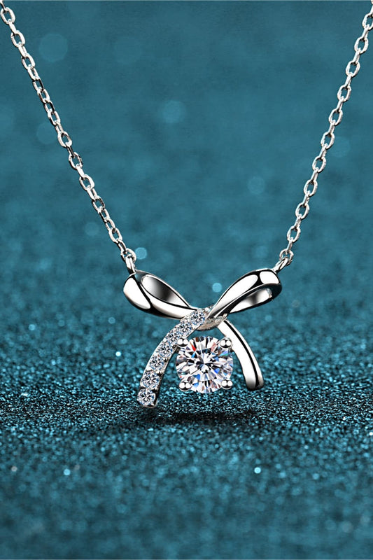 Moissanite 925 sterling silver necklace - one size