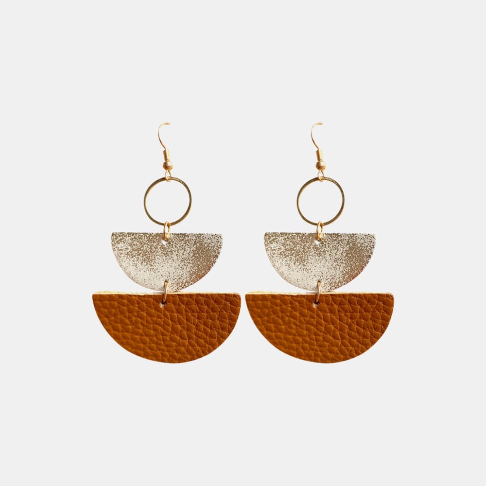 Geometrical shape dangle earrings