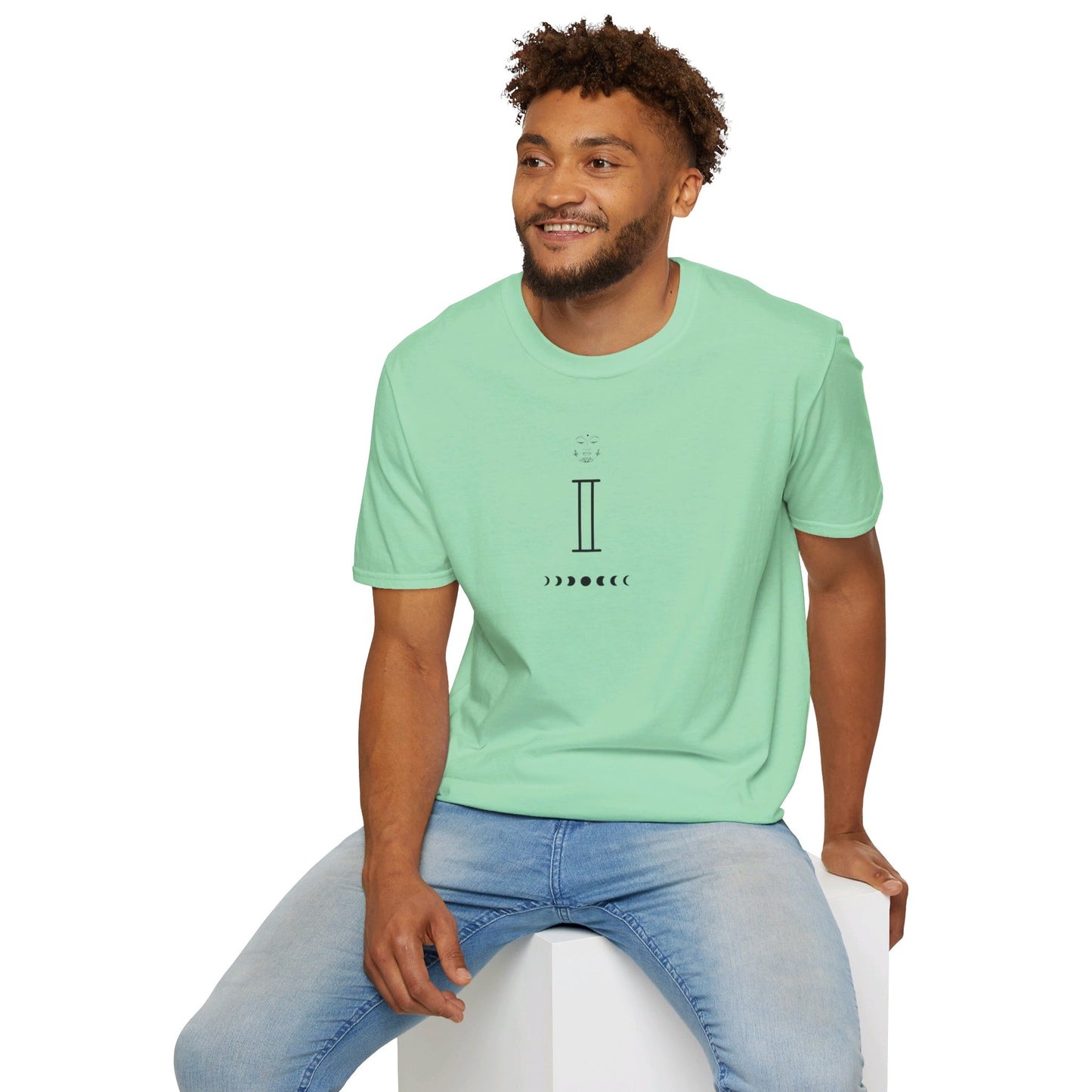 Kay chimba equanimity unisex softstyle t-shirt - s / mint green