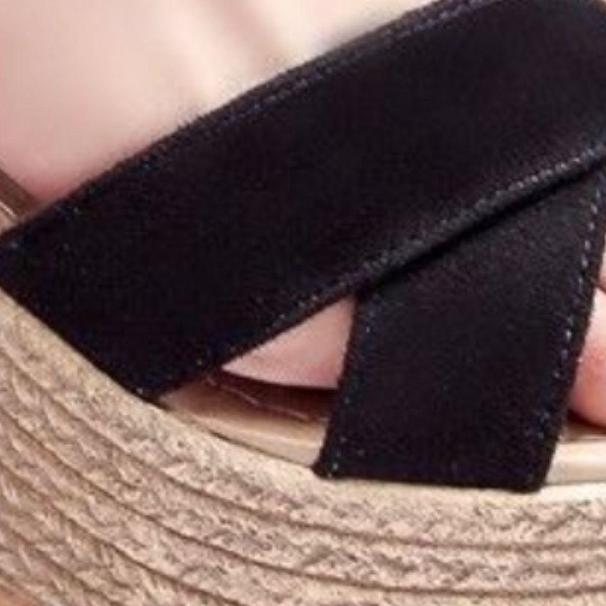 Crisscross open toe wedge sandals