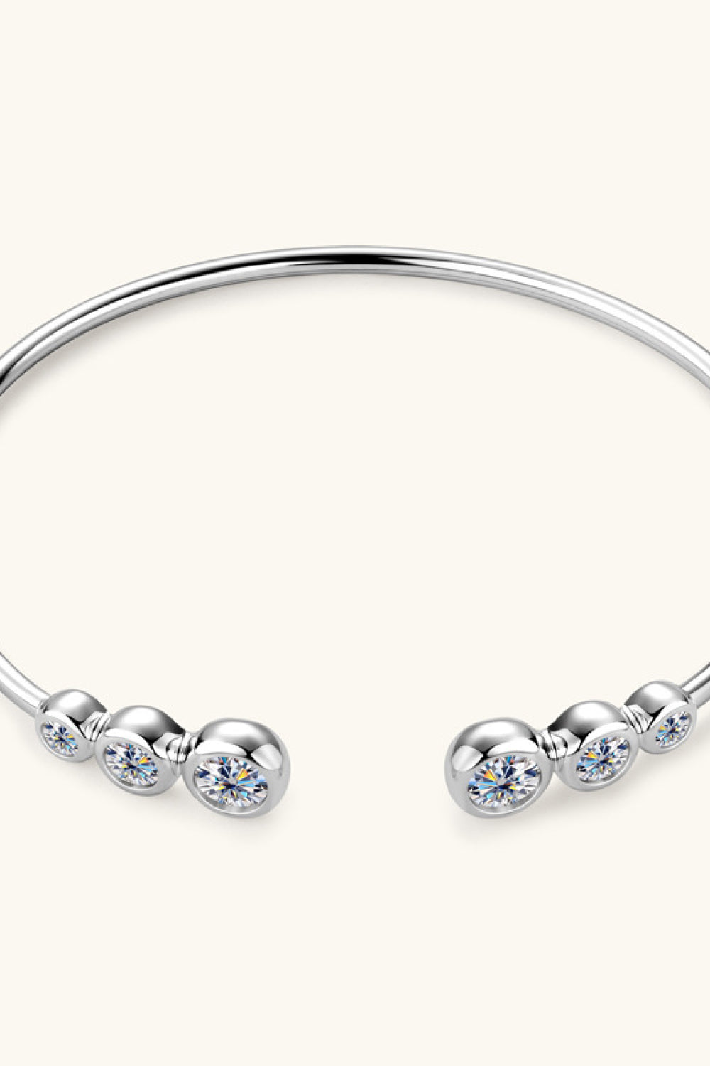 1.8 carat moissanite 925 sterling silver bracelet