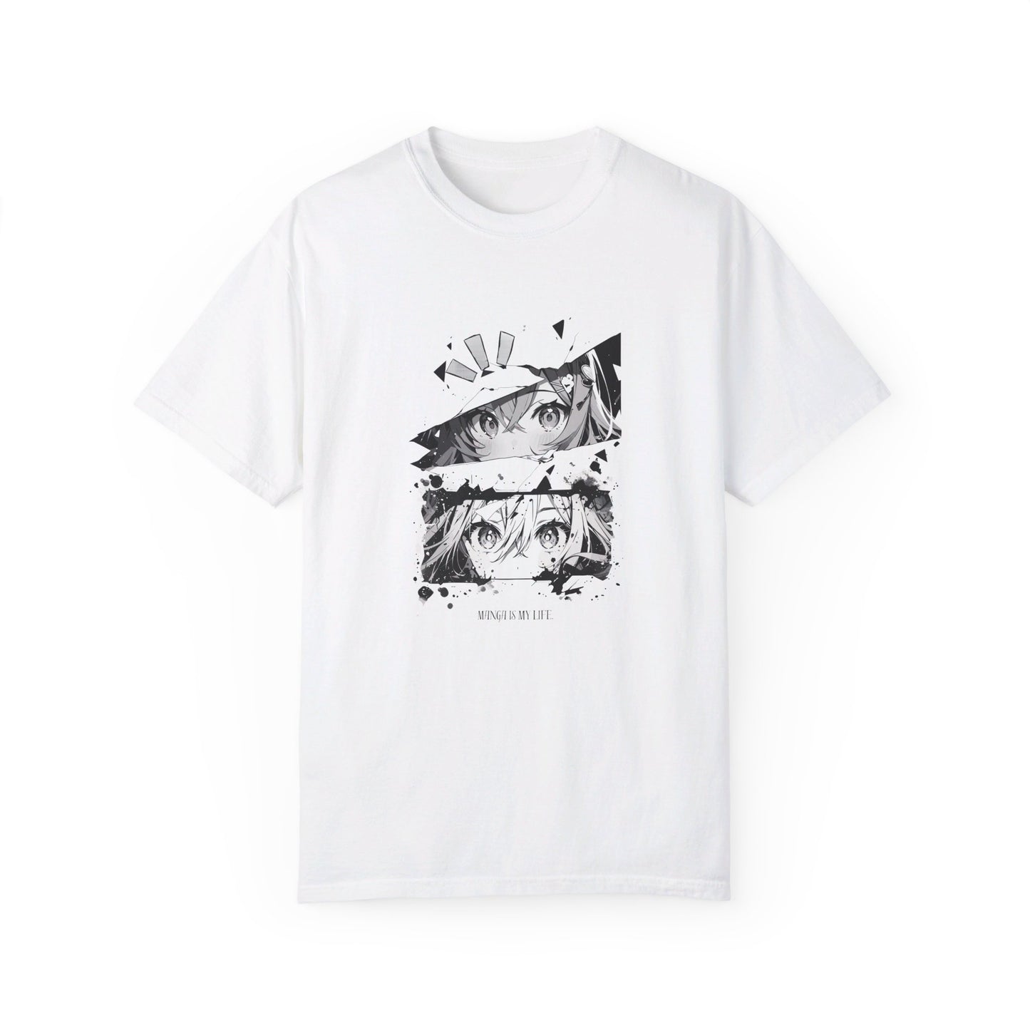 Kay chimba manga unisex garment-dyed t-shirt - white / s - t-shirt