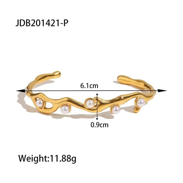 Nature stone bangles pulseras mujer - jdb201421-p