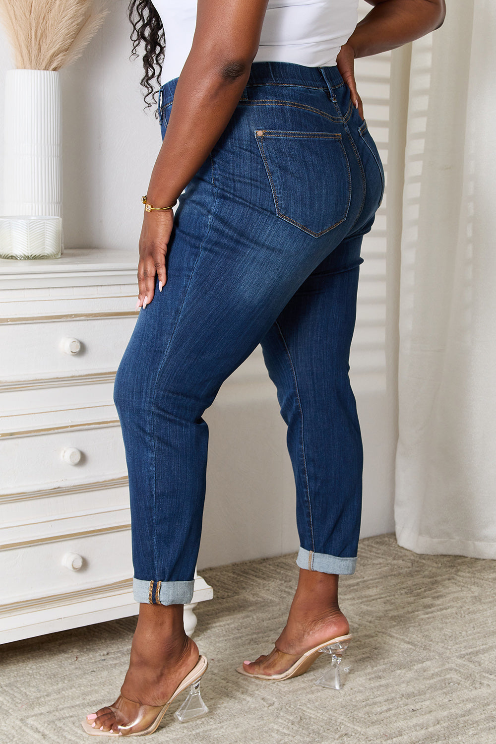 Judy blue full size skinny cropped jeans