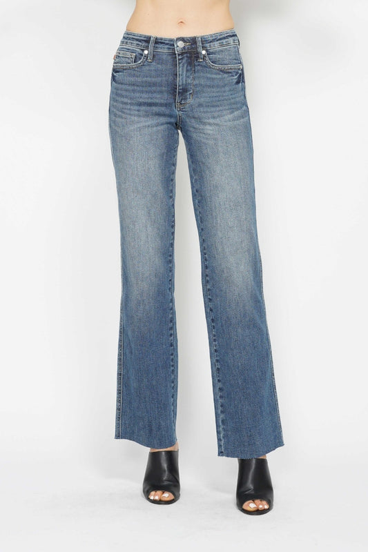 Judy blue full size tummy control straight jeans - medium