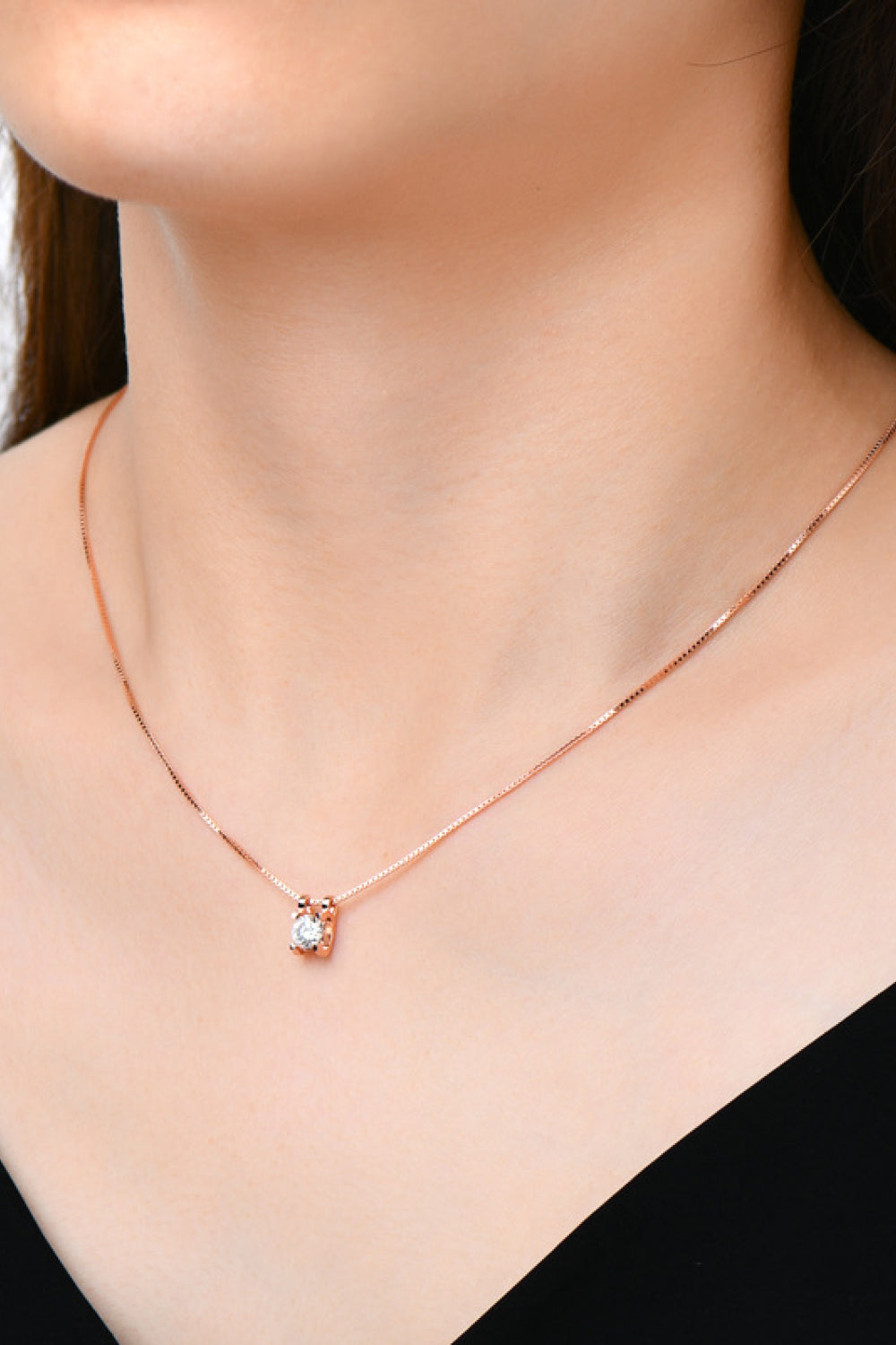 Moissanite 925 sterling silver necklace