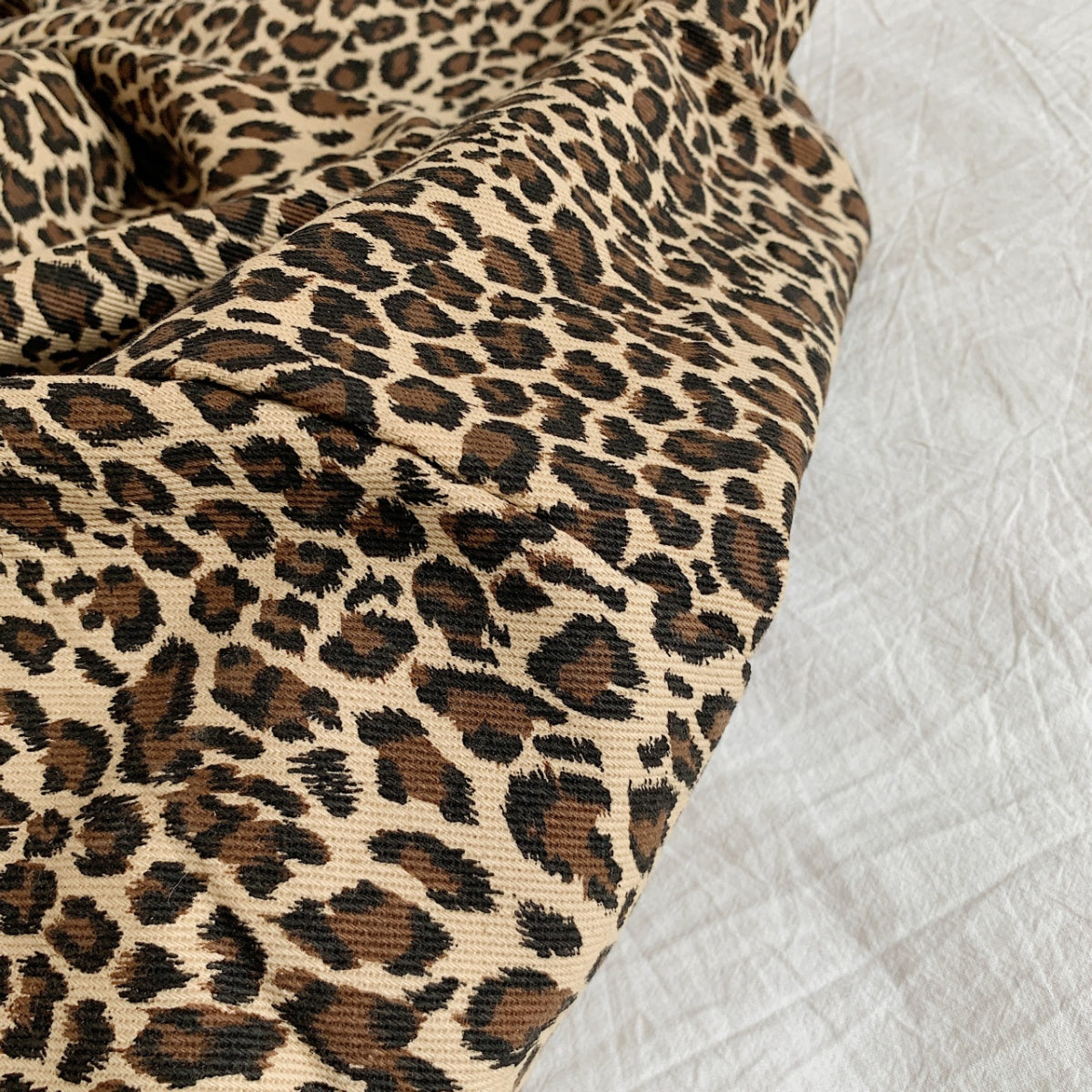 Leopard polyester tote bag