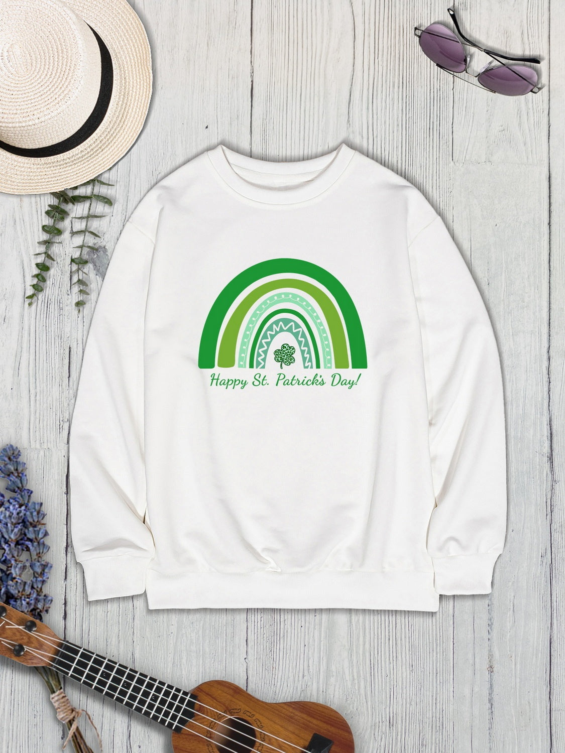 Happy st. Patrick’s day round neck sweatshirt