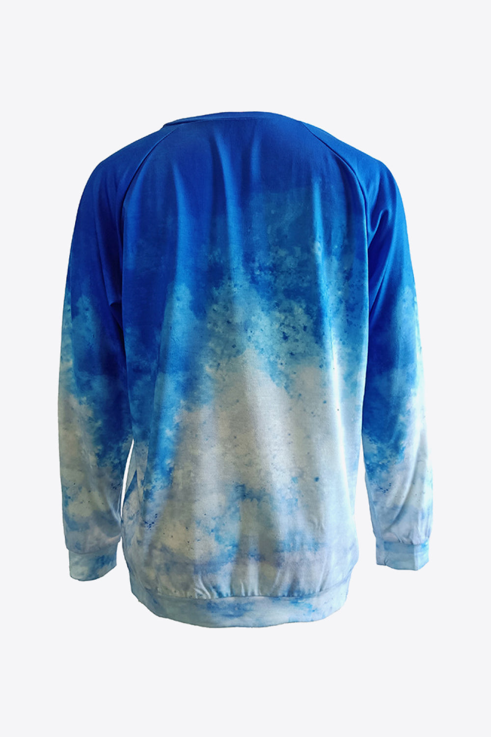 Tie-dye butterfly graphic raglan sleeve sweatshirt