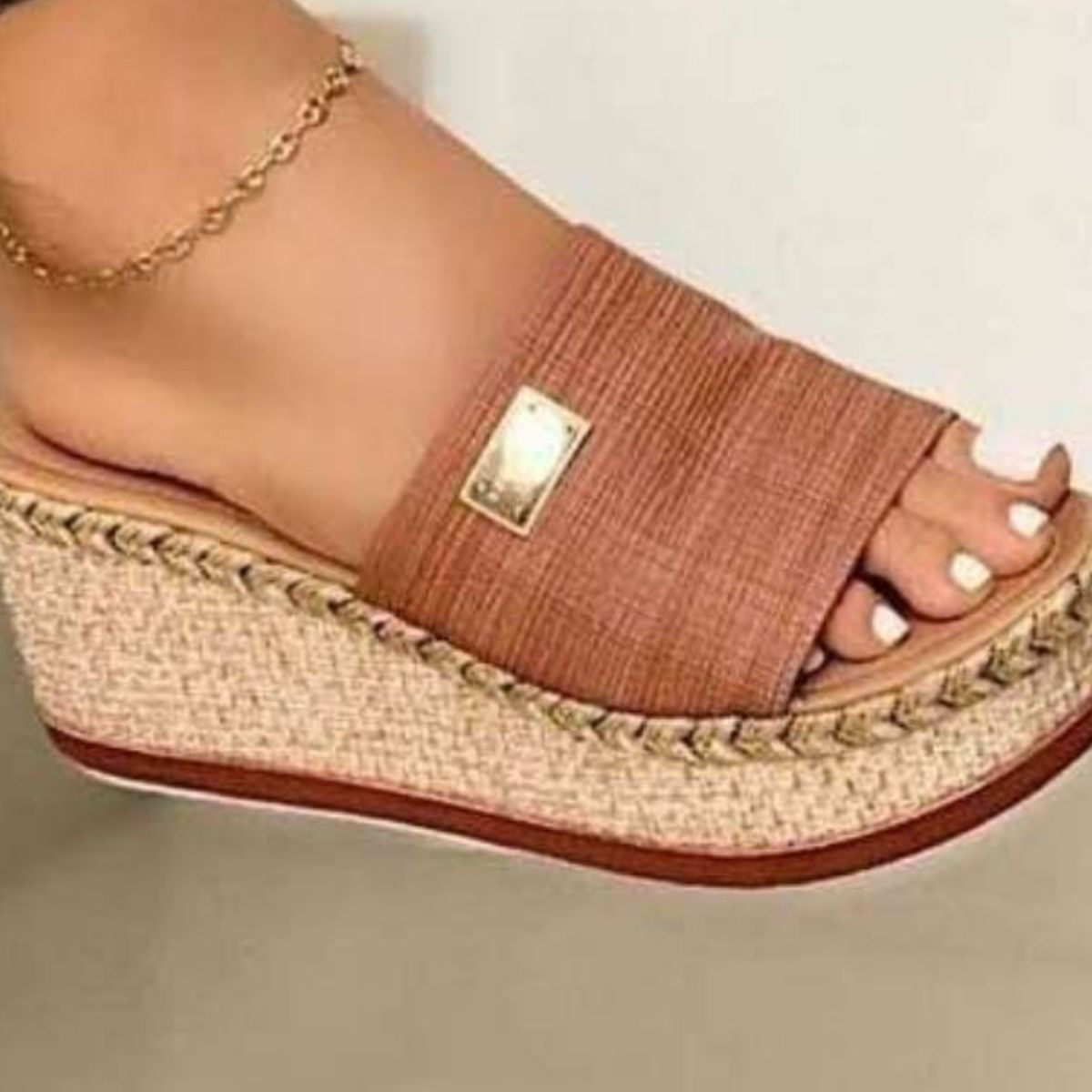 Pu leather open toe sandals