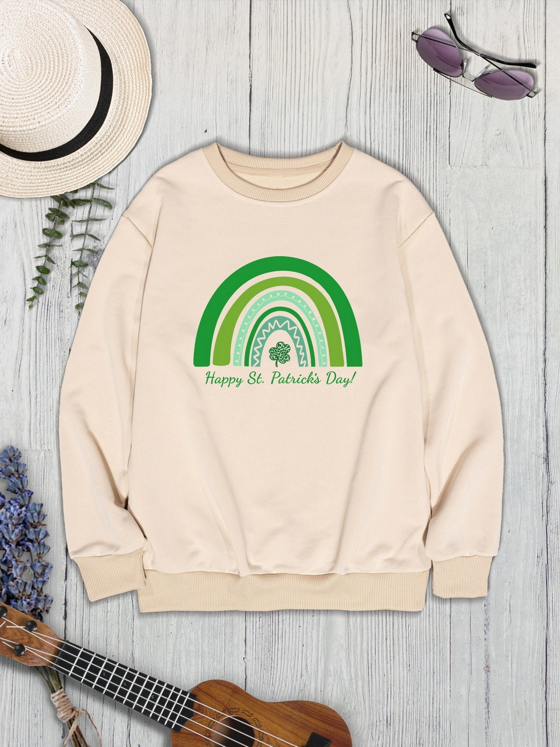 Happy st. Patrick’s day round neck sweatshirt